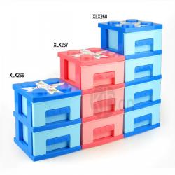 積木小層柜（正方2小、3