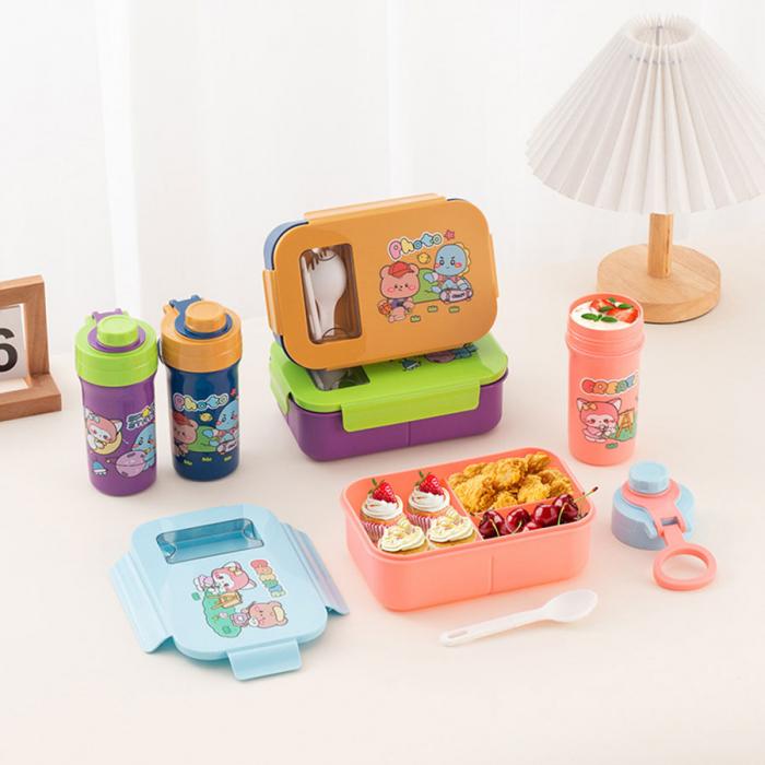 卡通分格飯盒/手提運