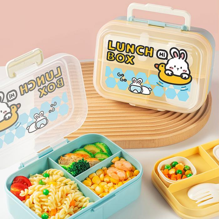 長(zhǎng)方形便攜分格餐盒